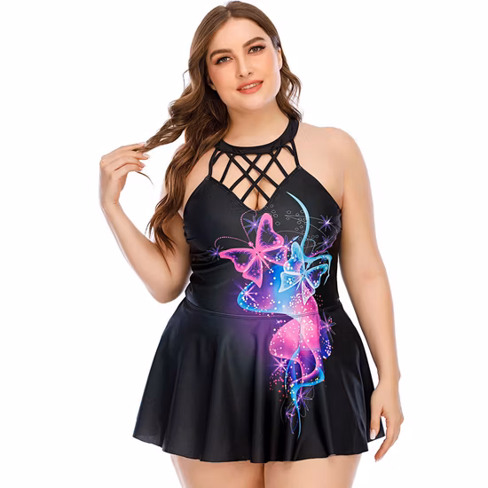 Gonna corta sui glutei dello zaino rugiada scavata pieghettata del colletto quadrato sexy delle donne bizzarre