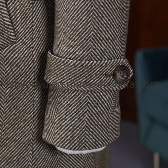 Trench da uomo Cappotto da marinaio Cappotto invernale lungo monopetto classico ed elegante da lavoro