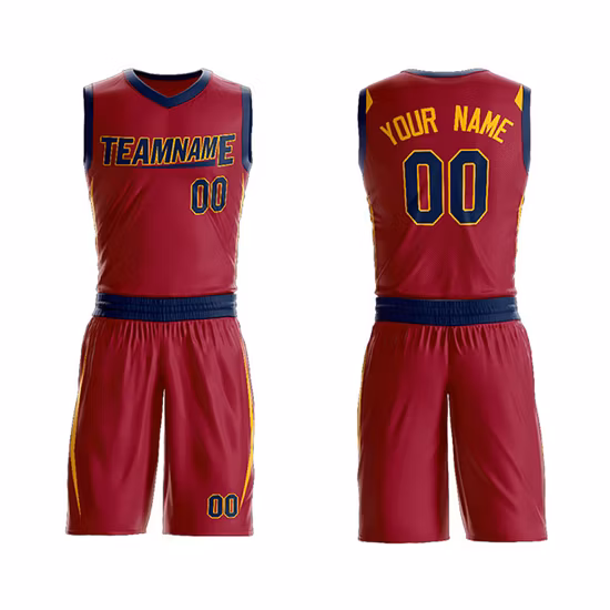 Canotte in jersey da allenamento reversibili a sublimazione per abbigliamento da basket Maglia da basket personalizzata